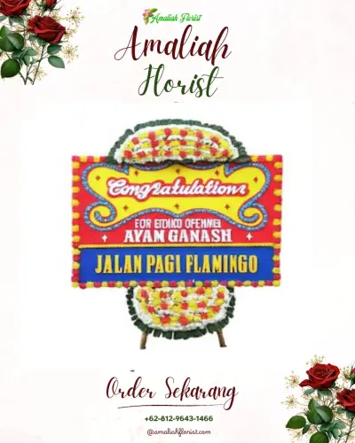 Bunga Papan Congratulation di Teritip